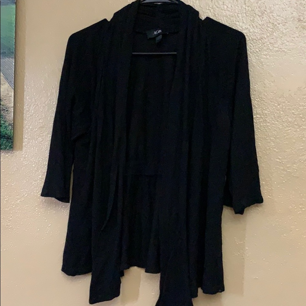 Black 3/4 length cardigan